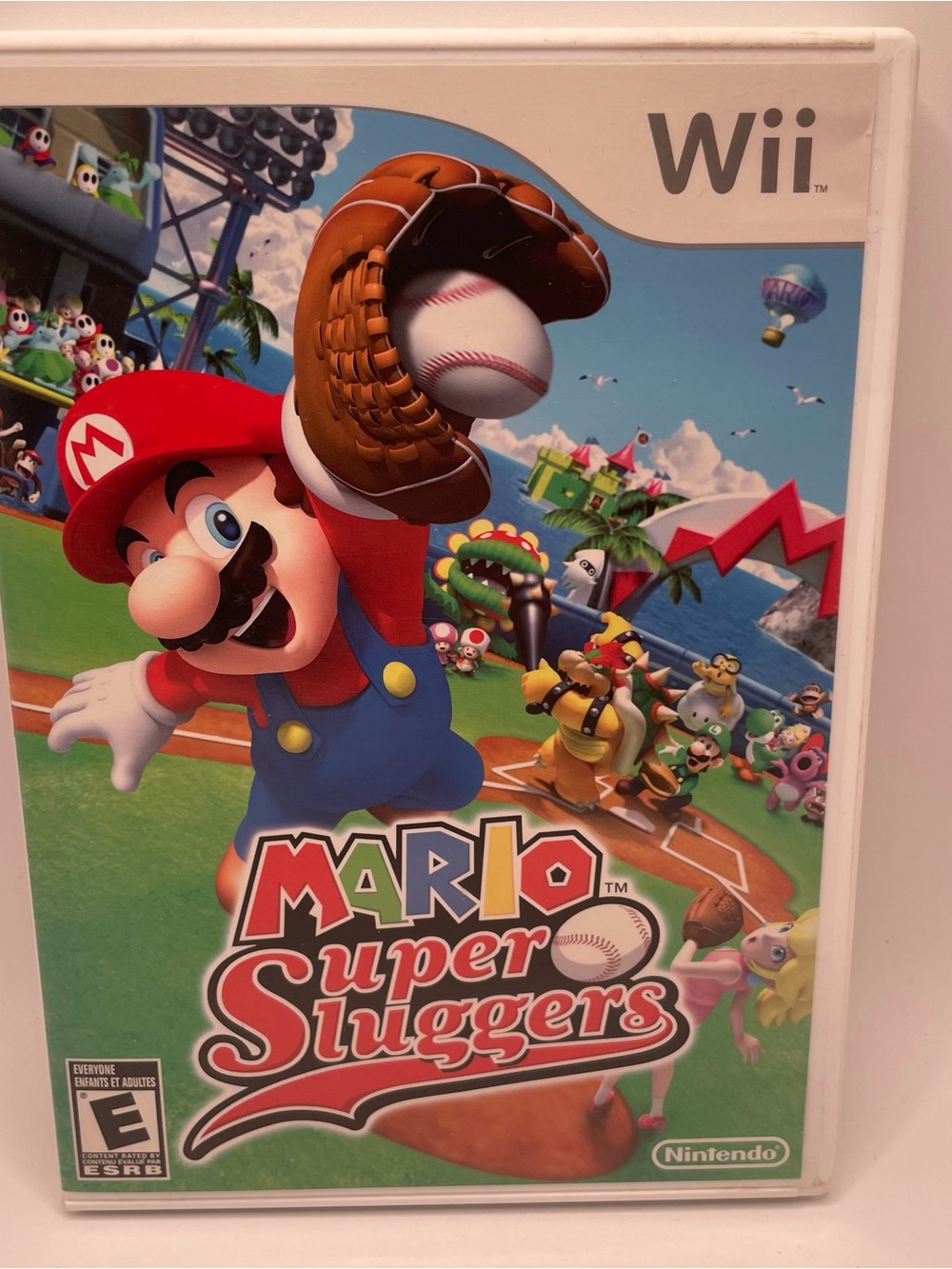 Nintendo Mario Super Sluggers (Wii) - Red, Blue, Brown